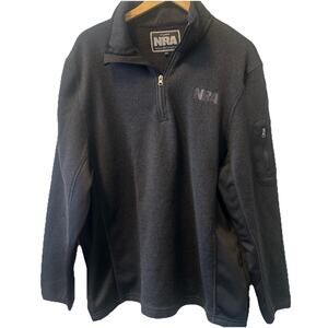NRA 1/4 Zip Men's Sweater - X-Large - Charcoal Black